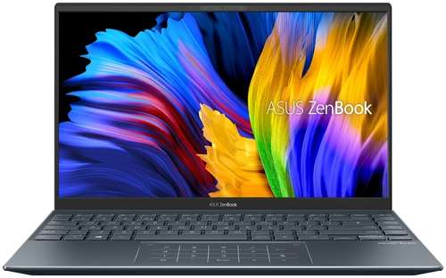 Ультрабук ASUS ZenBook (14", IPS, sRGB 100%, 400 нит, NumberPad 2.0, Ryzen 5 5600H, RAM 8 ГБ, SSD 512 ГБ, Vega 7, алюминий, Win11H)