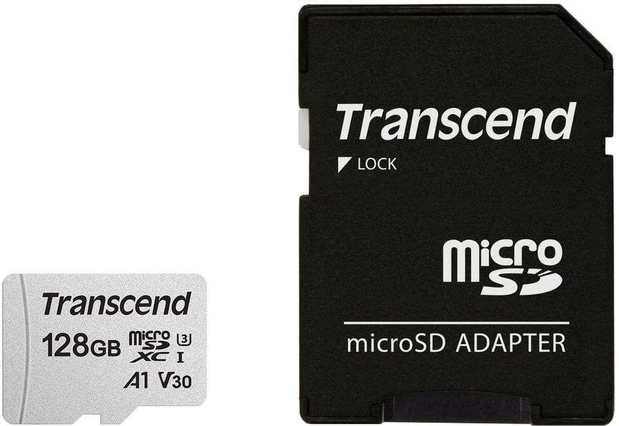 Карта памяти microsdxc uhs i u3 transcend 128 гб 100 мб с ts128gusd300s