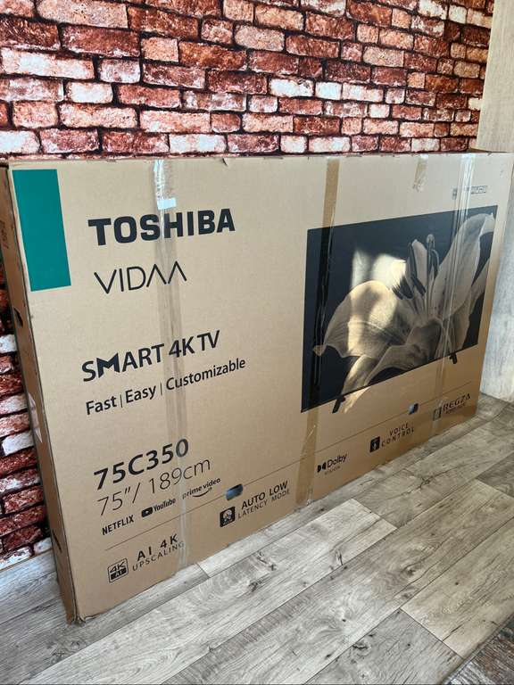 75" 4K Телевизор Toshiba 75C350LE Smart TV
