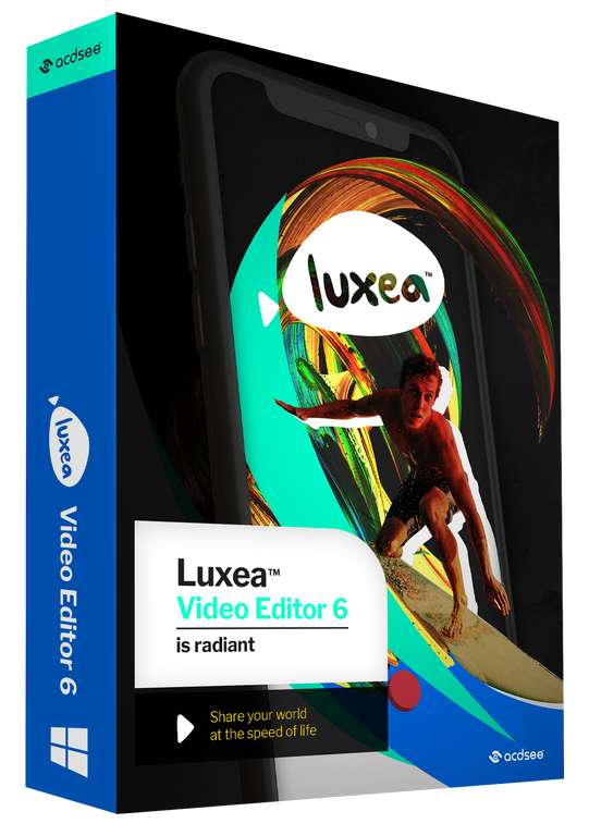 Видео редактор ACDSee Luxea Video Editor 6 Полная версия для Windows, лицензия на 1 год
