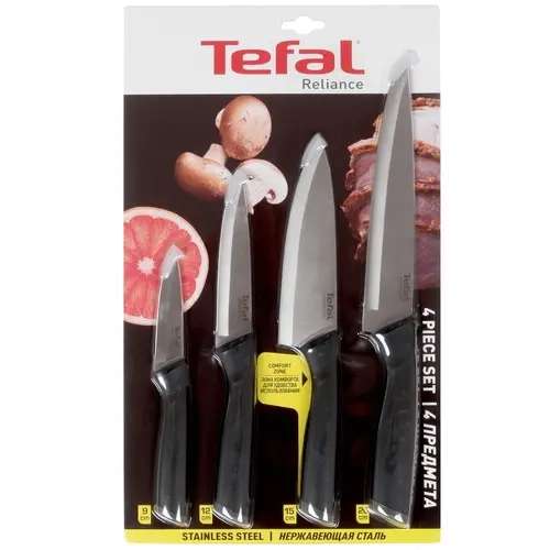 Набор ножей Tefal Reliance K2214S74 (4 ножа в комплекте)