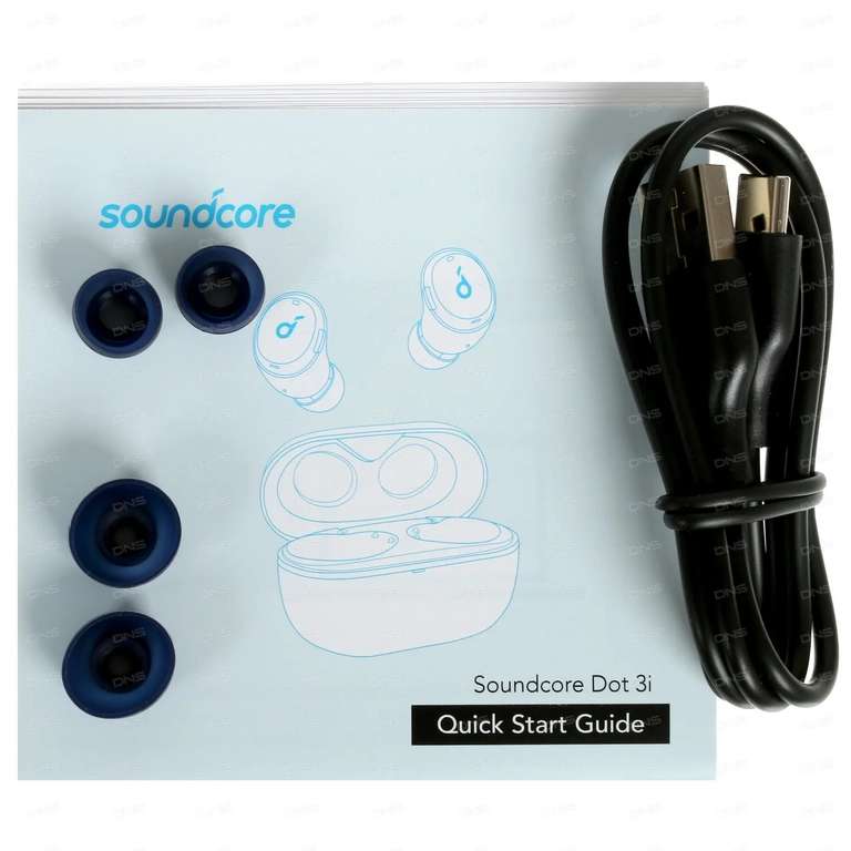 Наушники Anker Soundcore Dot 3i (активное шумоподавление ANC, BT 5.2, IPX5, до 36 ч, приложение)