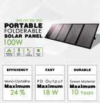 Складная солнечная панель 19V 100W ETFE Water Resistanc PV