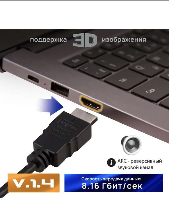 Belsis HDMI v1.4 4K кабель медный 2м, SP1059