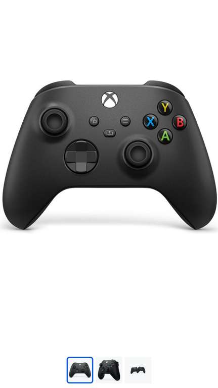 Геймпад Microsoft Xbox Series Carbon Black, беспроводной, черный (при оплате картой OZON)