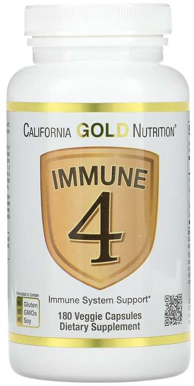 БАД California Gold Nutrition Immune 4 капс., 240 г, 180 шт.