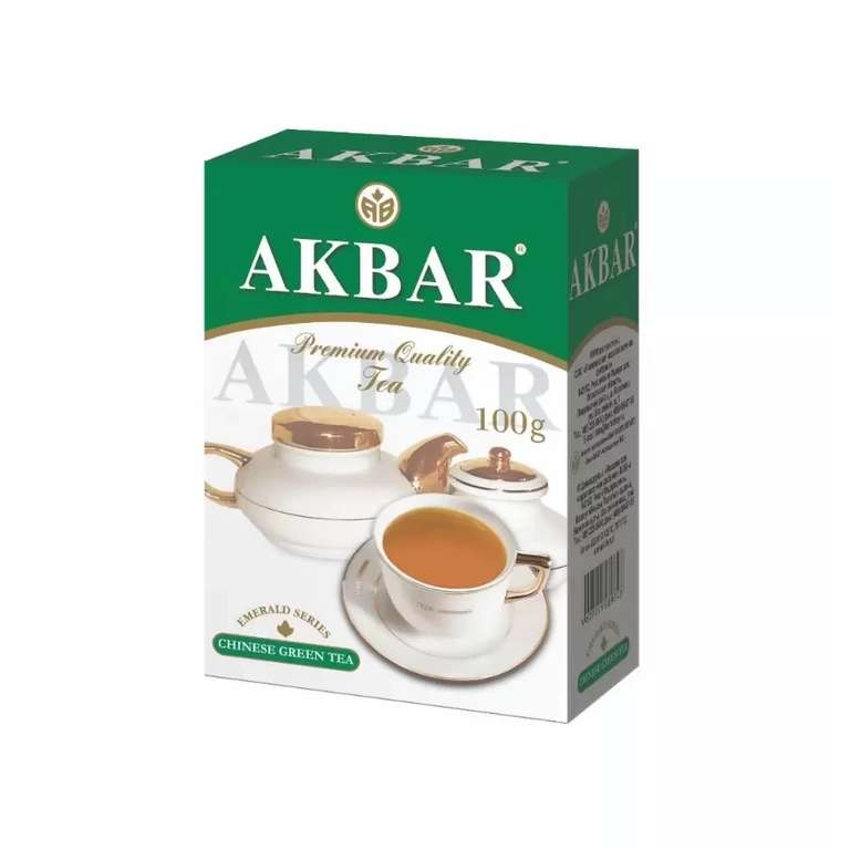 [Волгоград] Чай зеленый листовой Akbar 100 грамм (СММ Самокат)