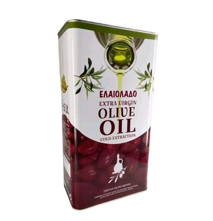 Масло оливковое Extra Virgin Olive Oil, Elaiolado, 5 литров (по карте озон)