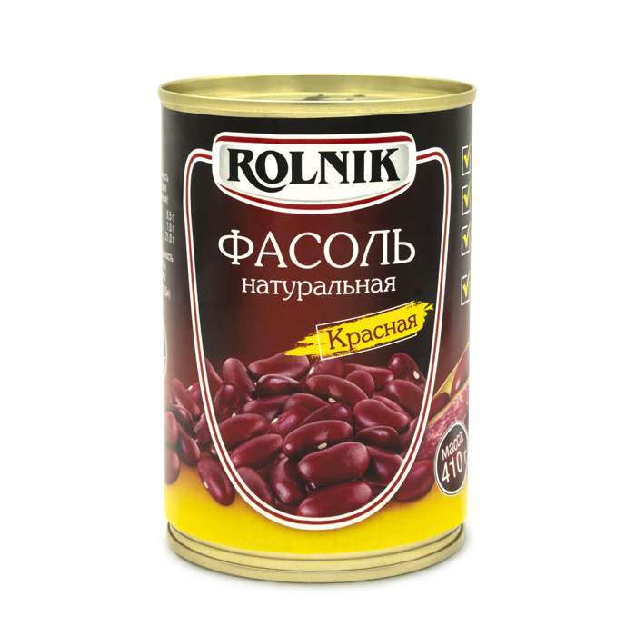 Фасоль Rolnik красная, 410 г консервированная | Pepper