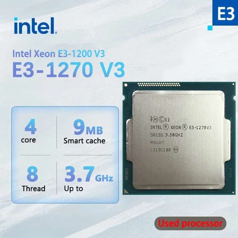 Процессор Xeon E3-1270v3 (i7-4770) б/у