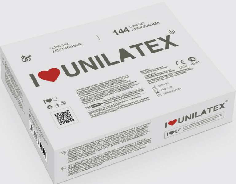 Презервативы Unilatex UltraThin, 144 шт. (при оплате OZON картой)