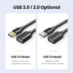 Удлинитель USB Ugreen USB 3,0 / 1.5 метра (доставка из РФ)