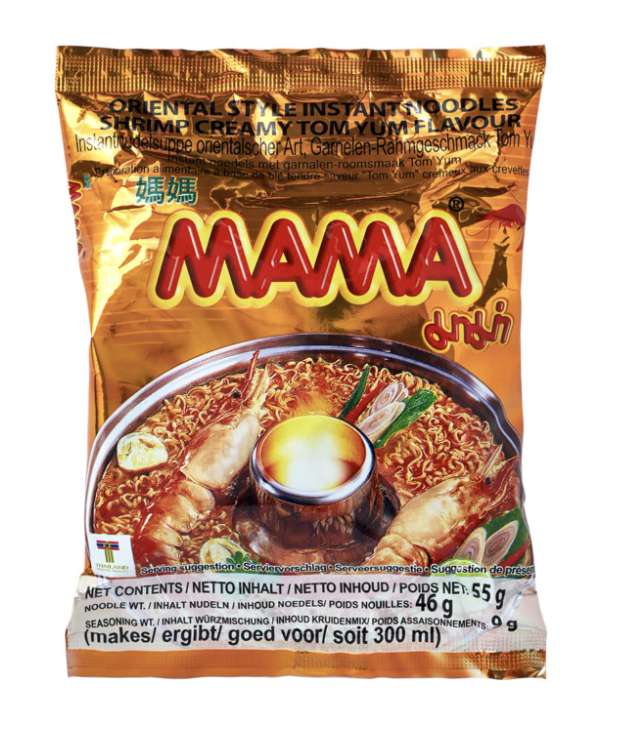 Лапша МАМА Том Ям с кремовым вкусом, 55 г, Таиланд
