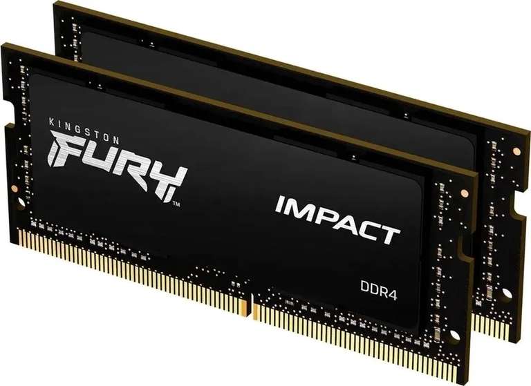 Оперативная память SODIMM Kingston FURY Impact [KF432S20IBK2/32] 32 ГБ