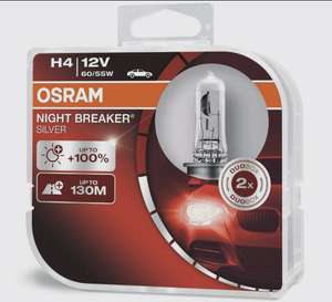 Галогеновые лампы Osram Night Breaker Silver H4 (2 шт.) - 64193NBS-HCB