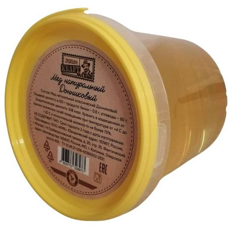 Мёд донниковый Дядюшка Kraft 1 литр