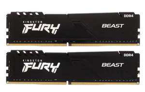 Оперативная память DDR4 Kingston Fury Beast 2x8, 3666 мгц (Low Profile, Radiators)