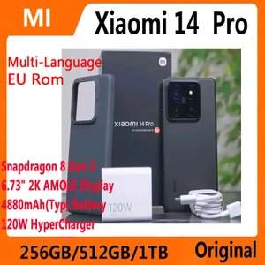 Смартфон Xiaomi 14 Pro, 12/256 Гб, черный и белый