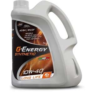 Моторное масло G-Energy 10W-40 Синтетическое 5 л. (при оплате с OZON счет)