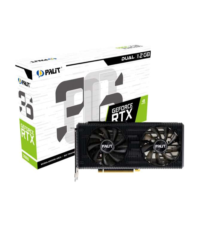 Видеокарта Palit NVIDIA GeForce RTX 3060 DUAL (LHR)