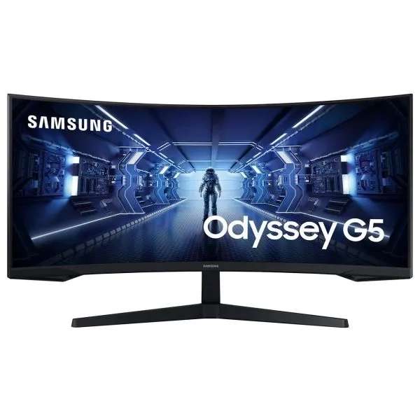 Монитор игровой Samsung Odyssey G5 34"/VA/3440х1440/165Гц/черный