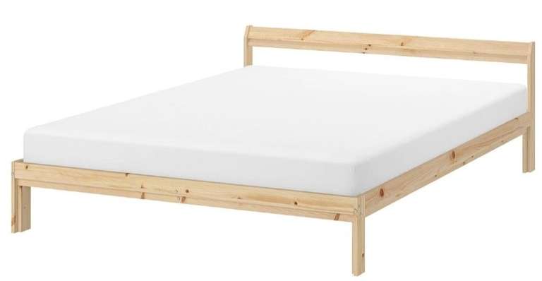 Кровать ИКЕА НЕЙДЕН, размер (ДхШ): 195х101 см, спальное место (ДхШ): 189х97 см, цвет: сосна, без матраса