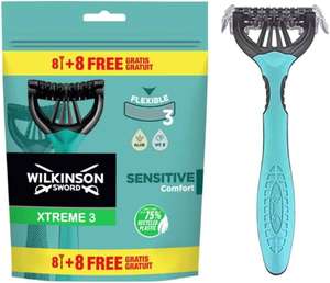 Wilkinson Sword Набор одноразовых станков Xtreme3 Sensitive Comfort, 16 шт. (цена с озон картой)