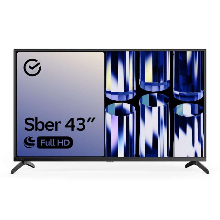 Телевизор Sber SDX-43F2012B, 43"(109 см), FHD SmartTV + 7555 бонусов