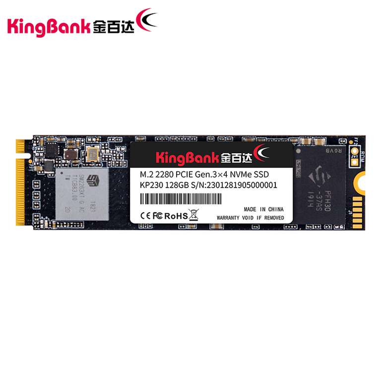 M2 NVME SSD 512 ГБ Kingbank KP230 PCI-E 3x4