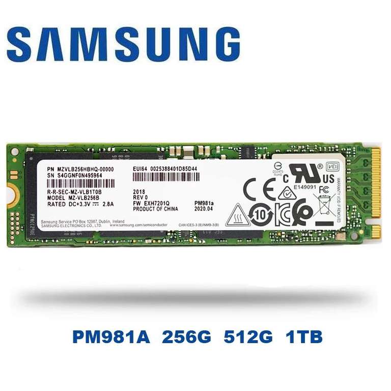 Твердотельный накопитель SSD Samsung pm981a 1000 ГБ