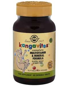 Solgar Кangavites мультивитамины и минералы для детей, 60 шт.