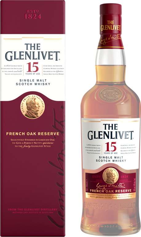 Виски THE GLENLIVET Шотландский односолодовый 15 лет, 40%, п/у, 0.7л, Великобритания