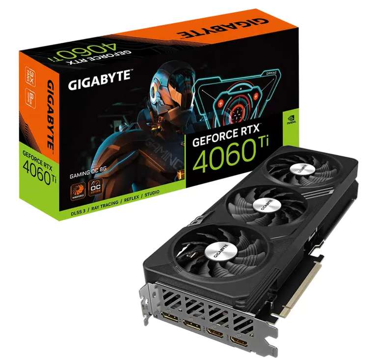 Видеокарта Gigabyte GeForce RTX 4060 Ti Gaming OC 8G (+ возврат 49%)