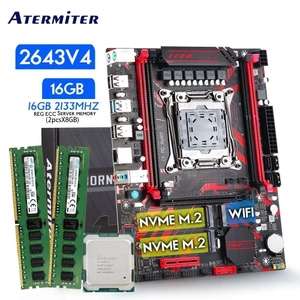 Комплект Atermiter X99 Intel LGA 2011-3 + XEON E5 2643 V4 3,4 ГГц (6 ядер/12 потока) + 16 Гб (2X8GB) DDR4 (из-за рубежа, нет отзывов)