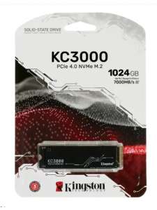 SSD диск Kingston KC3000 SKC3000S/1024G/1 TB/PCI-E 4.0 x4/чтение 7000 Мб/с/ запись 6000 Мб/с