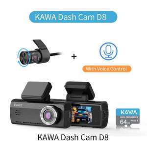 Видеорегистратор KAWA Dash Cam D8 с голосовым управлением и GPS