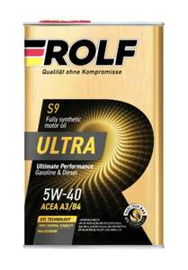 Моторное масло ROLF Ultra Sae 5W40 Acea A3/B4 Api Sp 4л