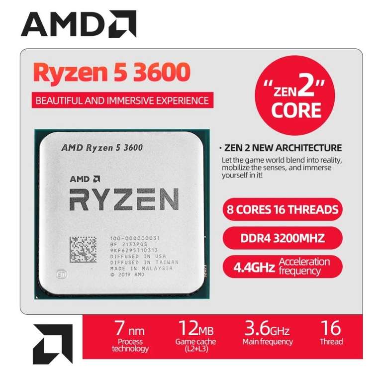 Процессор AMD Ryzen 5 3600 R5 3600