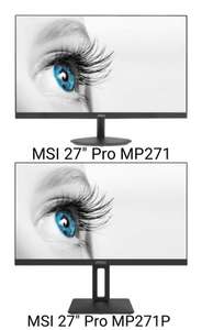 27" Монитор MSI PRO MP271 IPS FHD 75 Гц (и MP271 P)