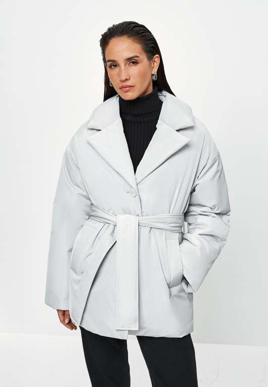 Куртка демисезонная ZARINA, светло-серый, размеры 48-50