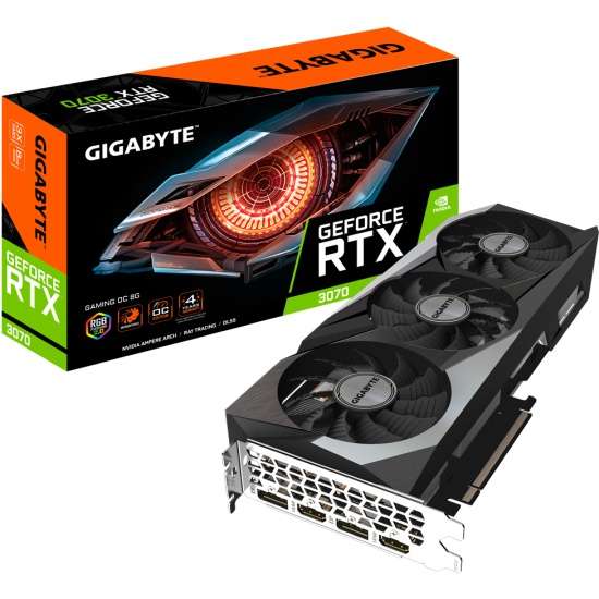 Видеокарта GIGABYTE GeForce RTX 3070 GAMING OC 2.0