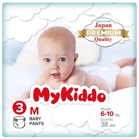 Подгузники трусики MyKiddo Premium M (6-10 кг) 38 шт