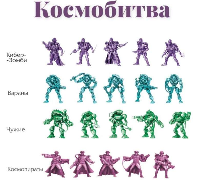 Набор игровых солдатиков под покраску от фирмы "Технолог"