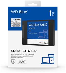 SSD накопитель 1ТБ WD Blue SA510 WDS100T3B0A, 2.5", SATA