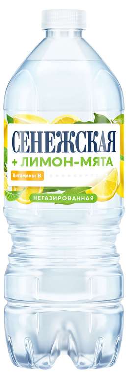 Вода питьевая Сенежская лимон-мята негазированная 1 л