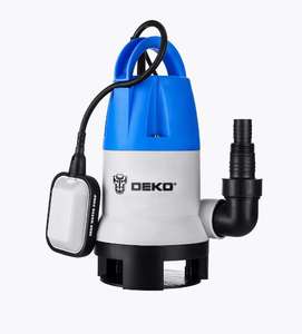 Насос дренажный DEKO DWP-600P (грязевая, поплавок, 220В, 600Вт, пластик) 076-0519 (еще на 750 Вт в описании за 1590 руб.)