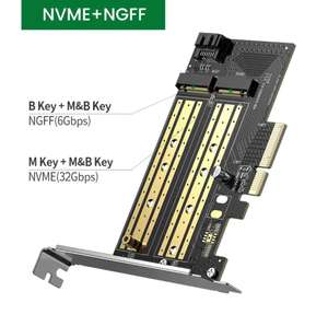 Плата расширения UGREEN PCI Express NVME+NGFF
