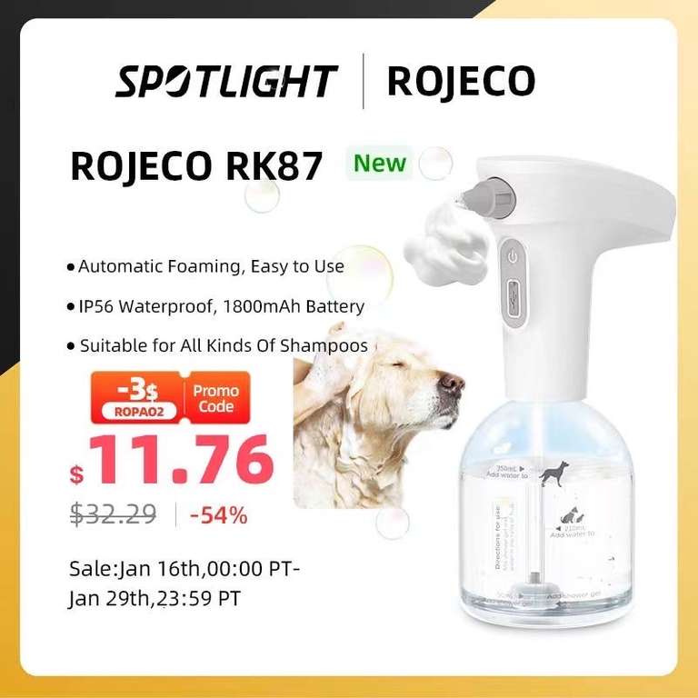 Диспенсер для мыла Rojeco rk87 (для животных)