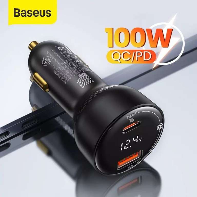 Автомобильная зарядка Baseus Supreme PPS DUAL 100W (честные 100вт)