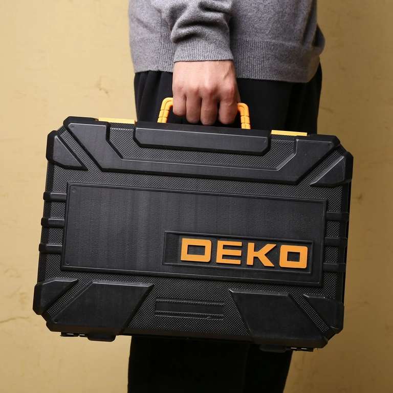 Набор инструмента и оснастки в чемодане DEKO DKMT200 065-0743 (200 предметов, кейс)